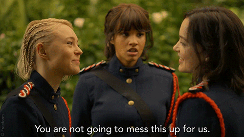Get Out Witch GIF by Motherland: Fort Salem