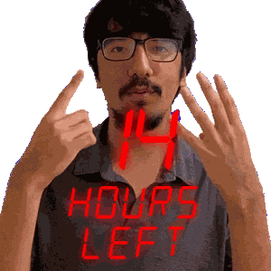 Fourteen Hours Sticker