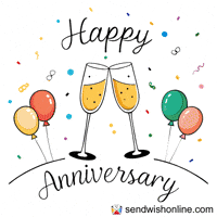 Happy Anniversary GIF by sendwishonline.com