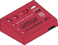 Dmf Sticker by Drum Machine Funk