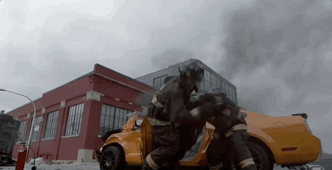 Chicago Fire Explosion GIF by Wolf Entertainment