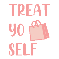 Shopping Treat Yourself Sticker