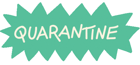 Corona Quarantine Sticker by ayangcempaka