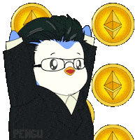 Tom Lee Crypto Sticker by Pudgy Penguins