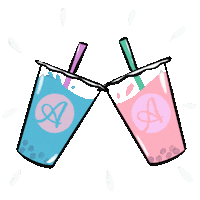 AndorasBubble cheers sparkle boba bubbletea Sticker