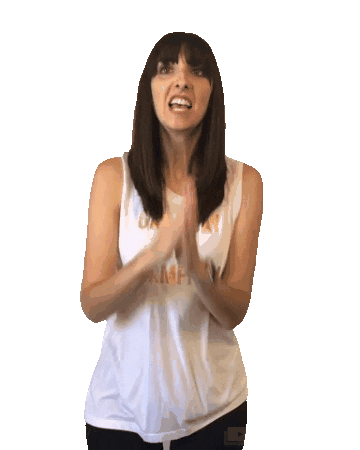 jennrobbins fist pump gameday yes yes jenn Sticker