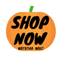 Halloween Orange Sticker by NATASHA NAILS