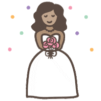 Wedding Sticker by Polka Dot Bride