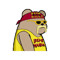 Hulk Hogan Nft Sticker by SuperRareBears