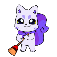 Tidying Clean Up Sticker by Lucky Kat Studios