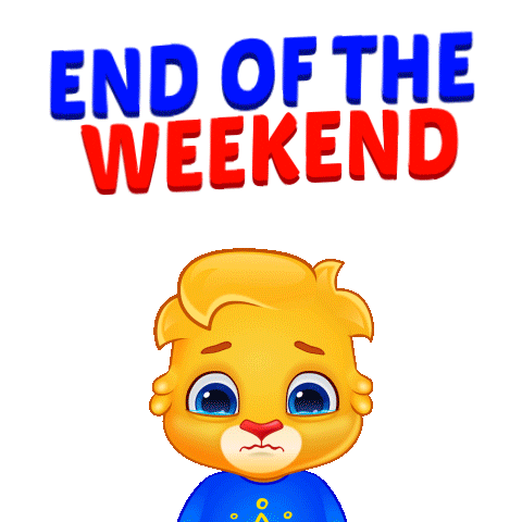 Week End Sticker by Lucas and Friends by RV AppStudios