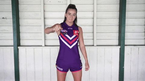 Mic Drop GIF by Fremantle Dockers