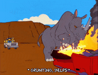 homer simpson fire GIF