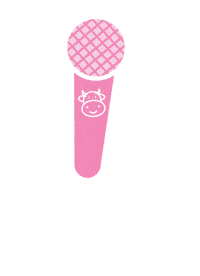 pinkcowsocial social media sing cows pcs Sticker