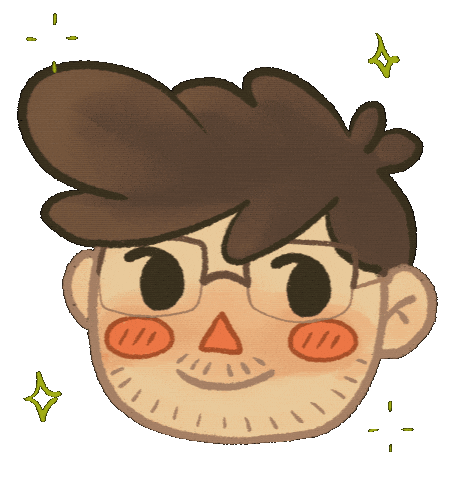 LaPesteMojo illustration giphycreatortest sparkle head Sticker