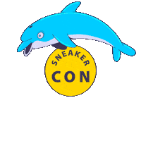 Dolphin Sticker by Sneaker Con