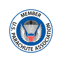 USParachuteAssociation skydiving parachute uspa uspamember Sticker