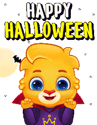 Trick Or Treat Happy Dance Sticker by Lucas and Friends by RV AppStudios