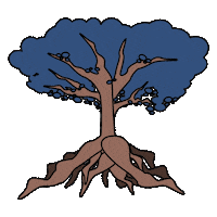 Climate Change Tree Sticker by Dogwood Alliance