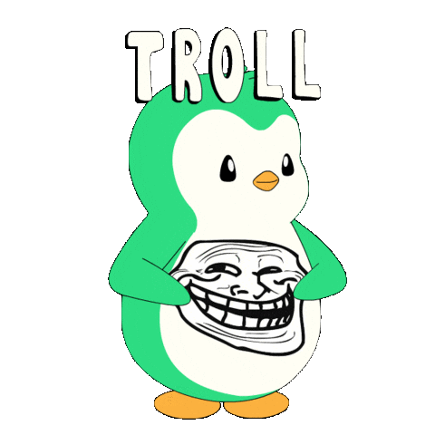 Face Penguin Sticker by Abster