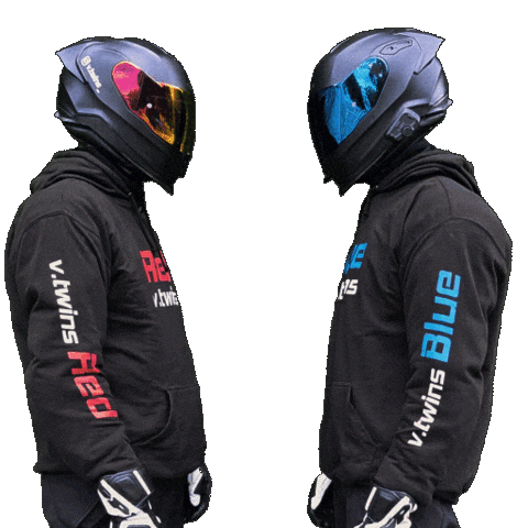 Zusammen Red And Blue Sticker