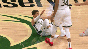 High Five Milwaukee Bucks GIF by NBA