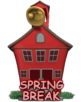 spring break school Sticker