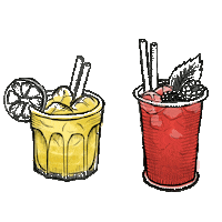 Argotier drink cocktail cocktails thin Sticker