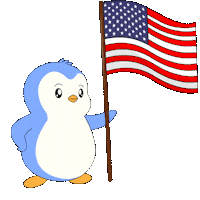 United States Party Sticker by Pudgy Penguins