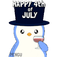 United States Party Sticker by Pudgy Penguins