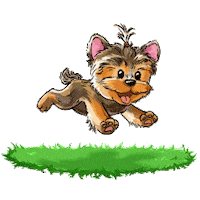 Happy Dogs Sticker by UpStudiosWorld