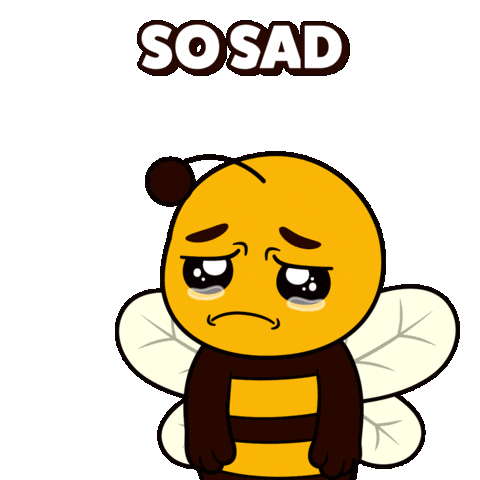 Sad Plan B Sticker by Plan Bee Studios