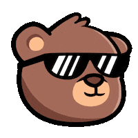 Teddy Bear Nod Sticker by BEARISH