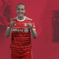 Happy Champions League GIF by FC Bayern Women