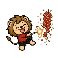 Happy Fireworks Sticker by KenShop SG