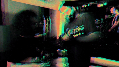 thechiefbear band solo acoustic going crazy GIF