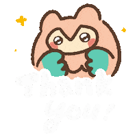 Thanks Thank You Sticker by wuwu illustration
