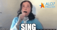 total physical response singing GIF by ALO7.com