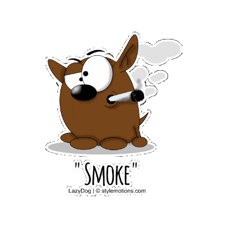 Smoke Maria Sticker by stylemotions