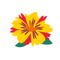 YoungMindsUK flower yellow photobooth selfcare Sticker