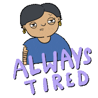 Tired Rainbow Sticker