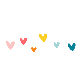Blue Hearts Heart Sticker