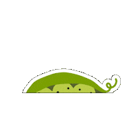 CityofMoscow peas veggie crew sweet peas Sticker