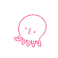 2828akko octopus タコ akko38 Sticker