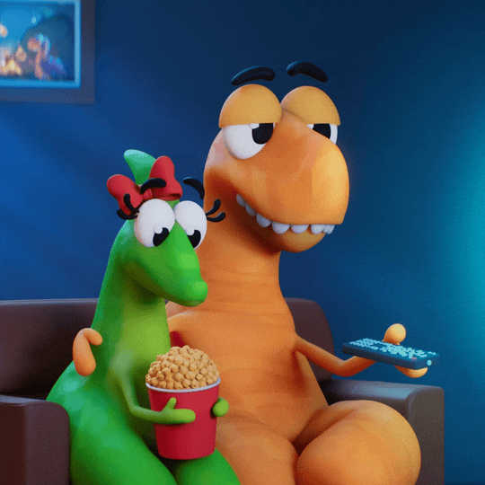 Date Night Couple GIF by Claynosaurz