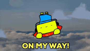 Flying On My Way GIF by The Squibbles