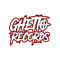 ghettostress records ghetto ghettorecords Sticker