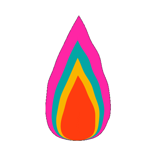 Fire Neon Sticker by Carmen Tiffany