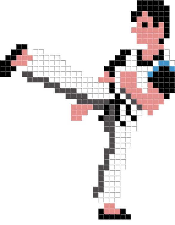 kung fu space Sticker