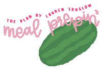 The Plan Meal Prep Sticker by The Plan By Lauren Truslow